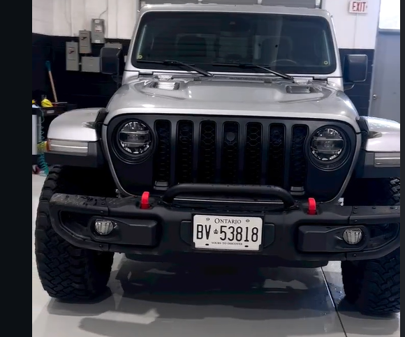 Vehicle tinting installation